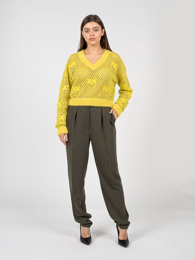 Pinko broek Pietra Vrouw groen