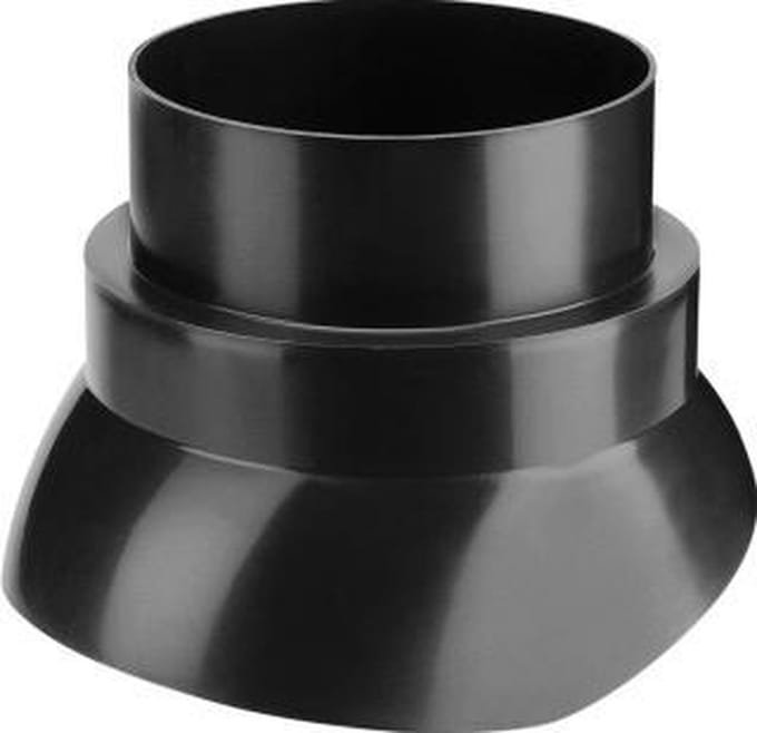 Burgerhout scharnierkap F 132mm 25-45° PP - zwart -  400453714