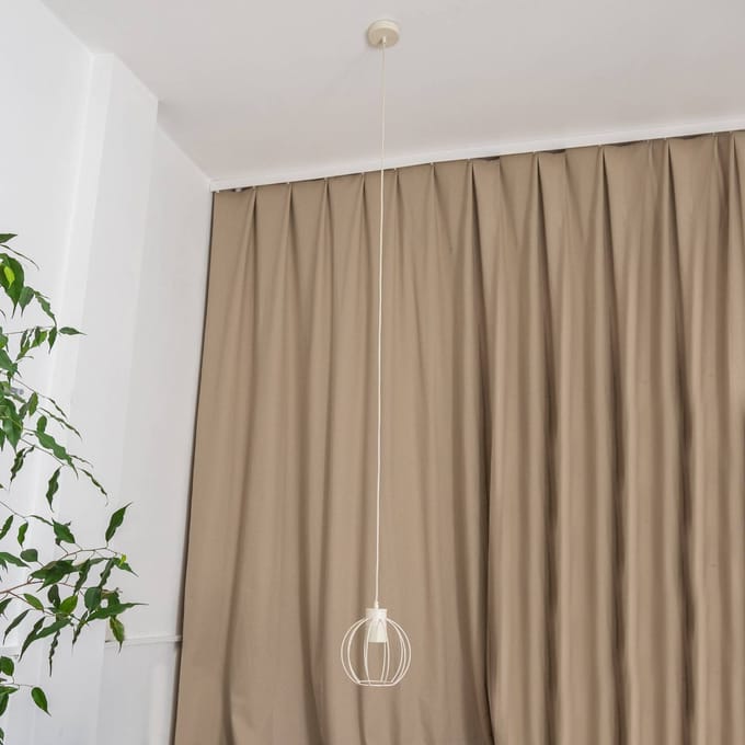 HELAM STARLIGHT hanglamp, roomwit, 1-lamp, Ø 18 cm, metaal