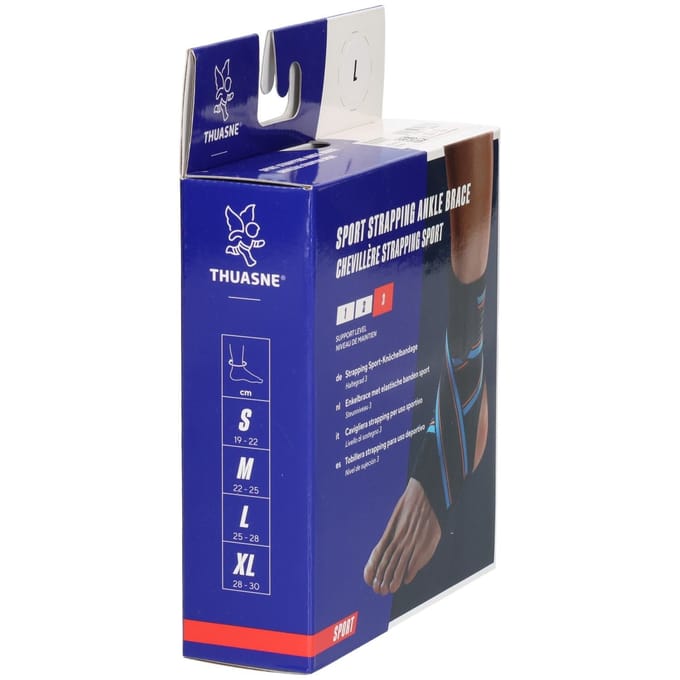 Thuasne Sport met Straps Enkelbandage - L - Universeel - Zwart