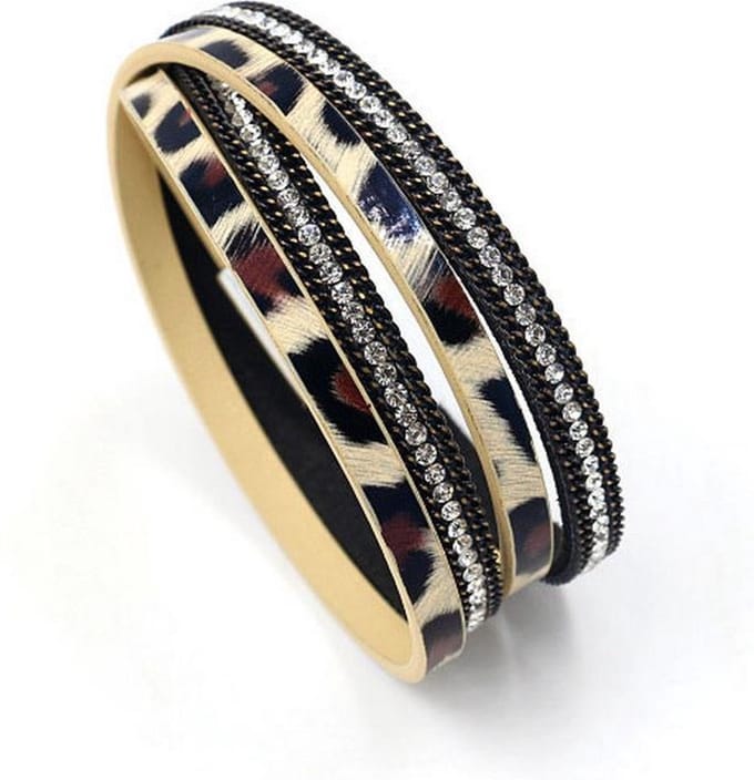 Montebello Armband Elmas - PU leer - 10mm - 18.5cm