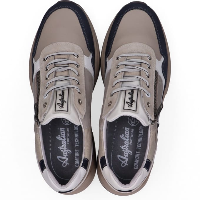 Australian - sneaker - Connery - 15.1646.06-L68 - BEIGE / COMBI - maat 40