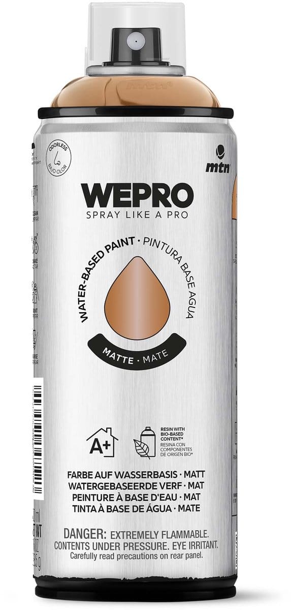 Spuitbus Koper effect Mat MTN Wepro water-based paint 400ml