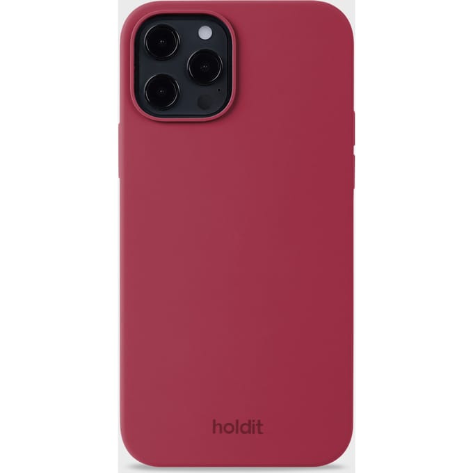 Holdit Silicone Case geschikt voor Apple iPhone 12 (Pro) - Red Velvet