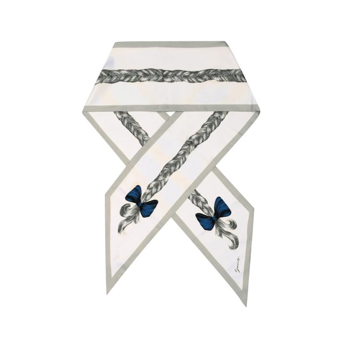 Givenchy Haardruk Zijden Sjaal Bp00eu15ut 100 BP00EU15UT 100 white