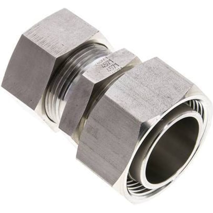 28L & 35L RVS Rechte Snijringkoppeling Draaidoorvoer 160bar ISO 8434-1