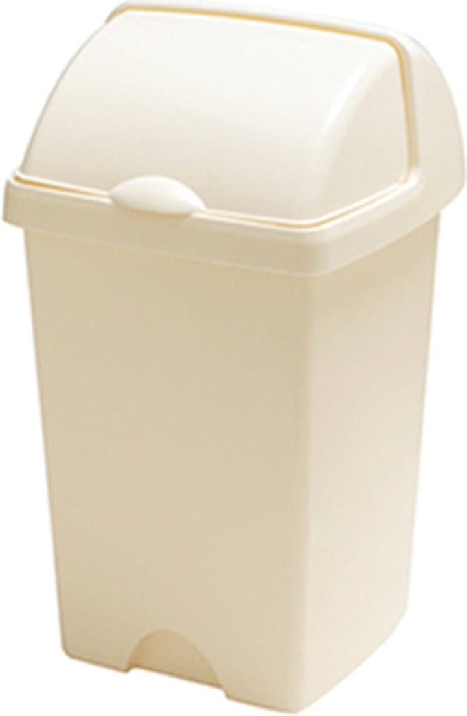 Afvalbak 'Nox' - Roll Top Prullenbak - 25 liter - Crème