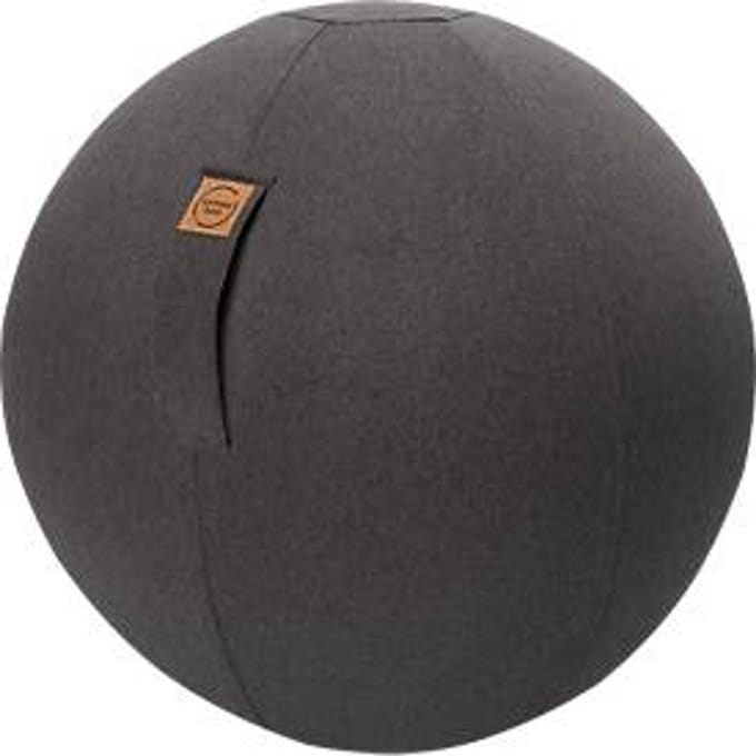 Zitbal FELT, vilt-imitatie 100% polyester, afwasbaar, scheurvast, draaglus, antraciet