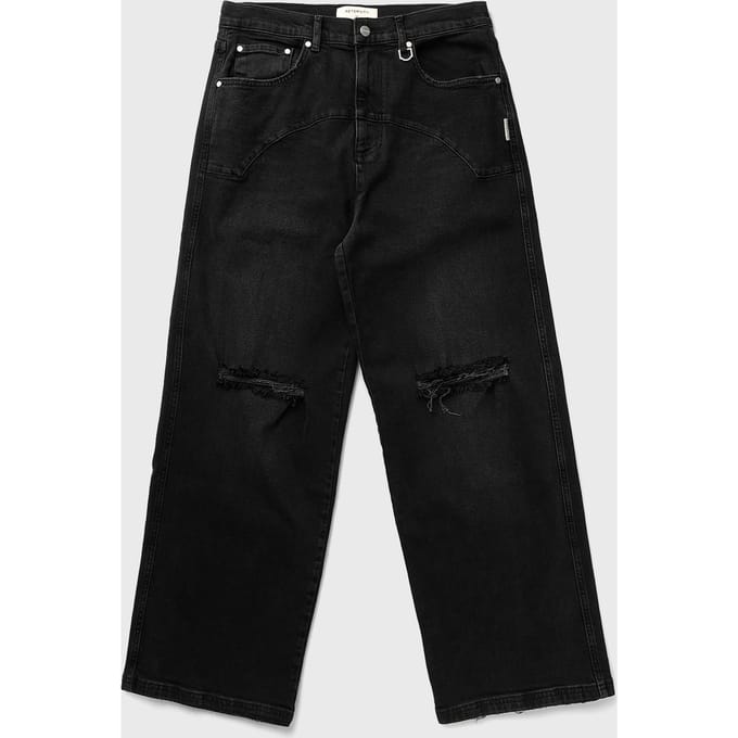 DESTROYED TROU DENIM