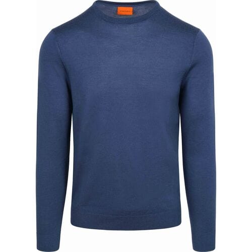 Suitable Merino Pullover Royal Blauw - Maat 3XL - Heren - Sweater