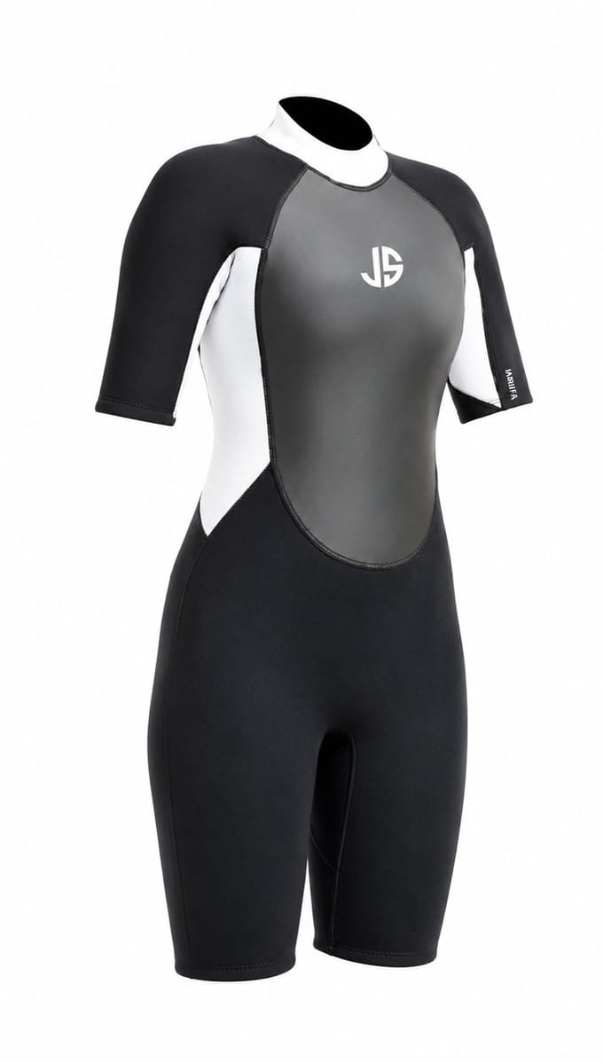 JS - TARIFA II Dames Shorty Wetsuit 3/2 FL - Wetsuit - Surf - Sup - Zeilen - 20 UK - maat 46