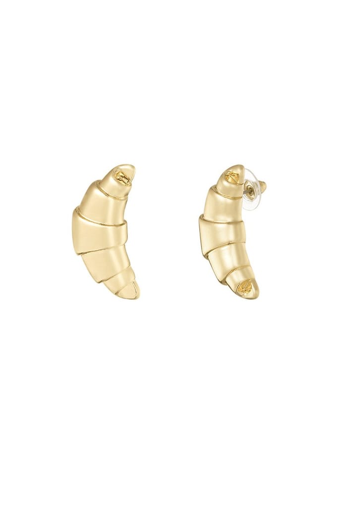 Bijoutheek Oorknoppen Croissant Goud