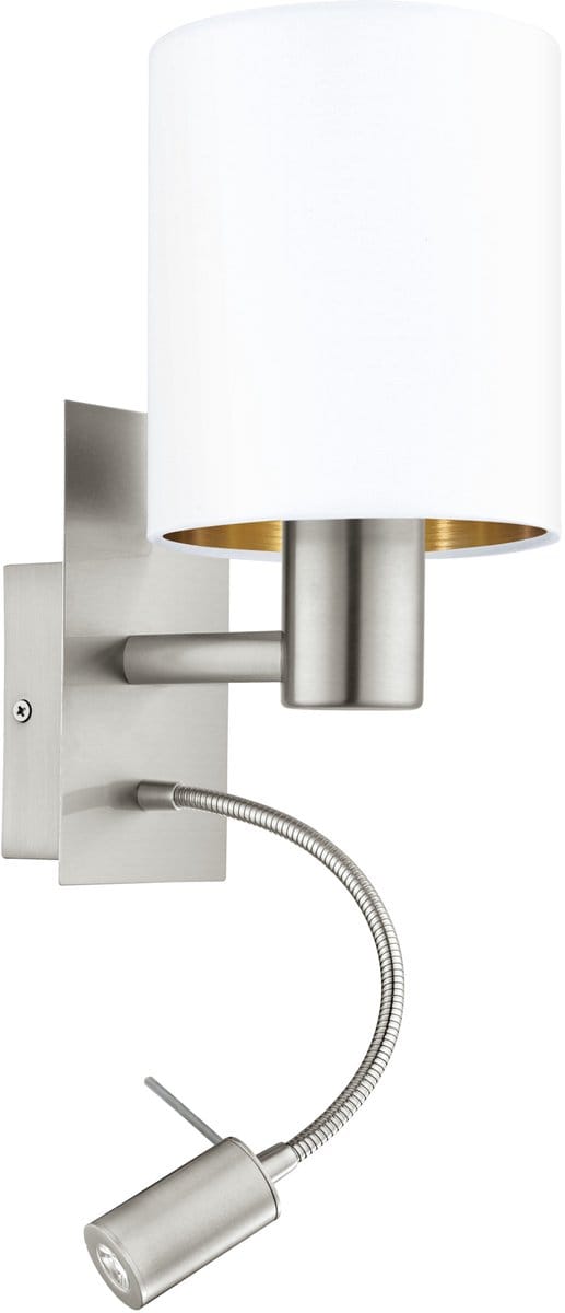 EGLO Pasteri Wandlamp - E27 - Ø 25 cm - Nikkelmat