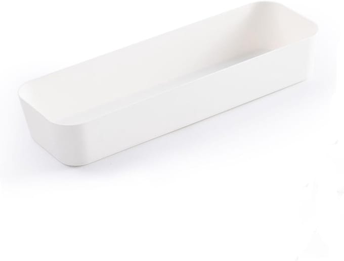 Lade Organizer - Opbergdoos Bureau - Bureau Organiseren - Met Scheidingswand - 26.5 Cm - Transparant