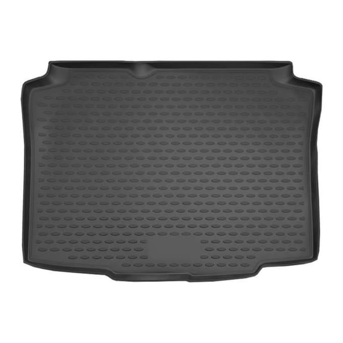 Tapis de coffre caoutchouc premium compatible avec seat ibiza 3d 5d 2008-2017 (à hayon), antidérapant, inodore