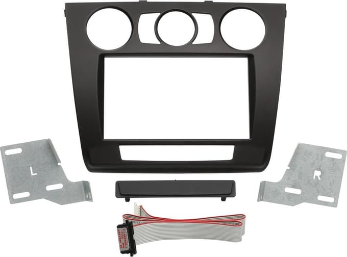 2-DIN Paneel geschikt voor BMW 1-Serie (E81 - E82 - E87 Facelift - E88) 2007-2013 Kleur: Zwart