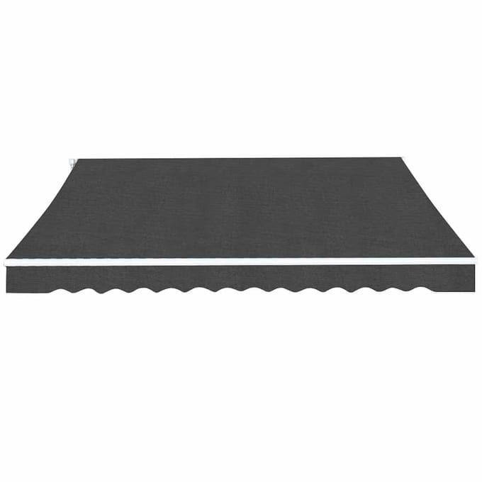 vidaXL - Luifel - handmatig - uittrekbaar - 500 - cm - antraciet