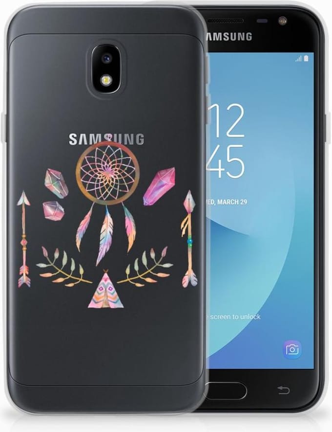 Samsung Galaxy J3 2017 Telefoonhoesje met Naam Boho Dreamcatcher