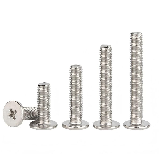 Dailygoods- Kopschroeven 20 stuks - M6 x 10 mm - Dunne Platte