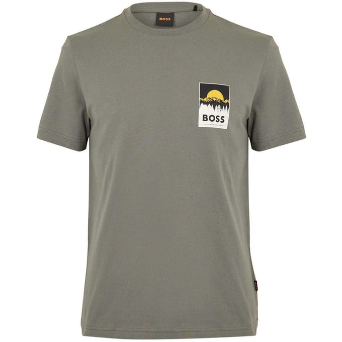 Boss Mountain Jersey T-shirt voor heren (Grijs)