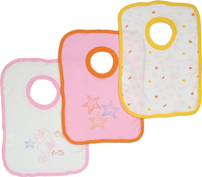 Bianco Blu Babies Slabber - 3 stuks - Roze