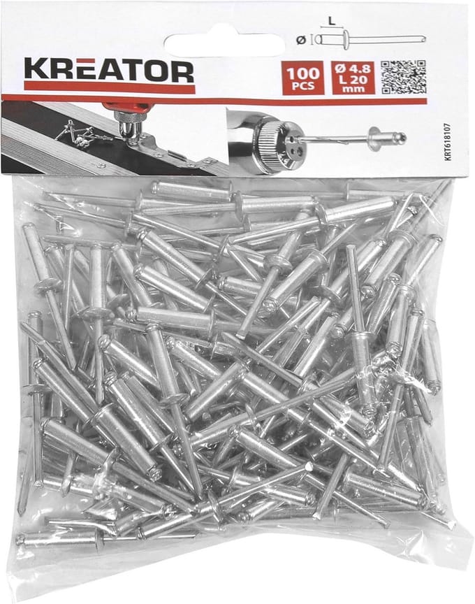 Klinknagels 4,8 mm x 20 mm - 100 Stuks