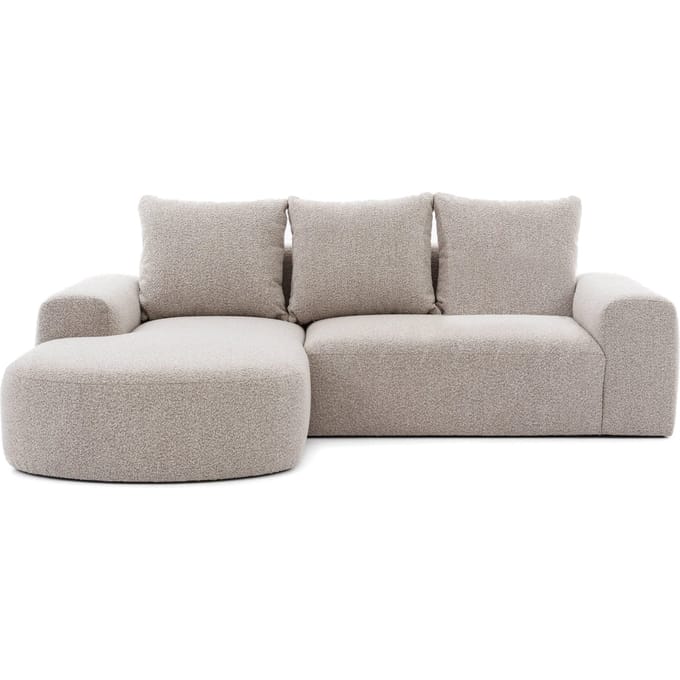 Hoekbank Arrezzo links bouclé | NADUVI Collection