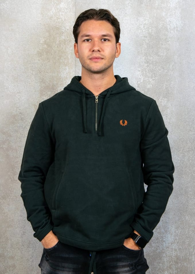 Fred Perry Hooded Smock Sweatshirt