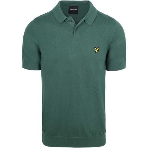 Lyle and Scott Poloshirt Knitted Groen - Maat XXL - Heren