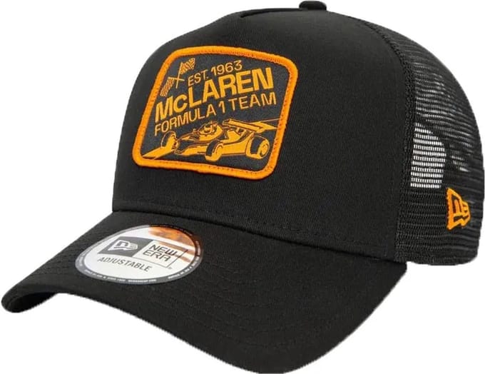 McLaren Unisex Graphic Patch Ef Trucker Cap Zwart - UNI