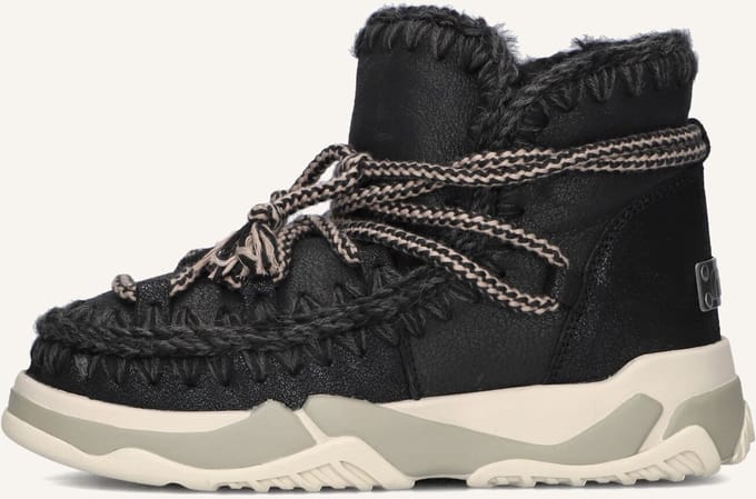 Mou Trainer 02 Scoubidoo Lace Boots Dames - Zwart - Maat 37