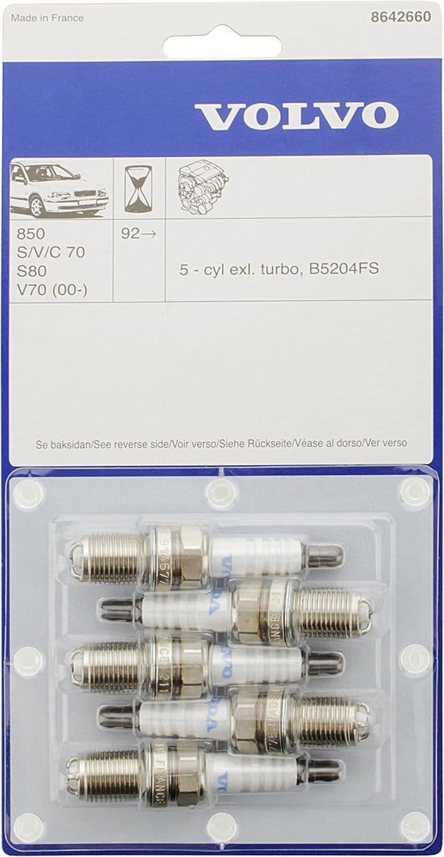 Set van 5 Originele Bougies voor Volvo Modellen