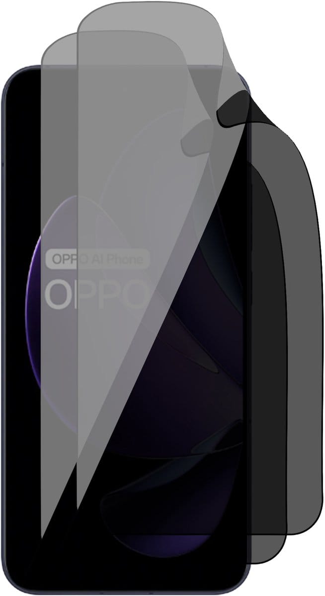 Privacy Screenprotector geschikt voor Oppo Reno 13 - 2x FlexGuard Screen Protector