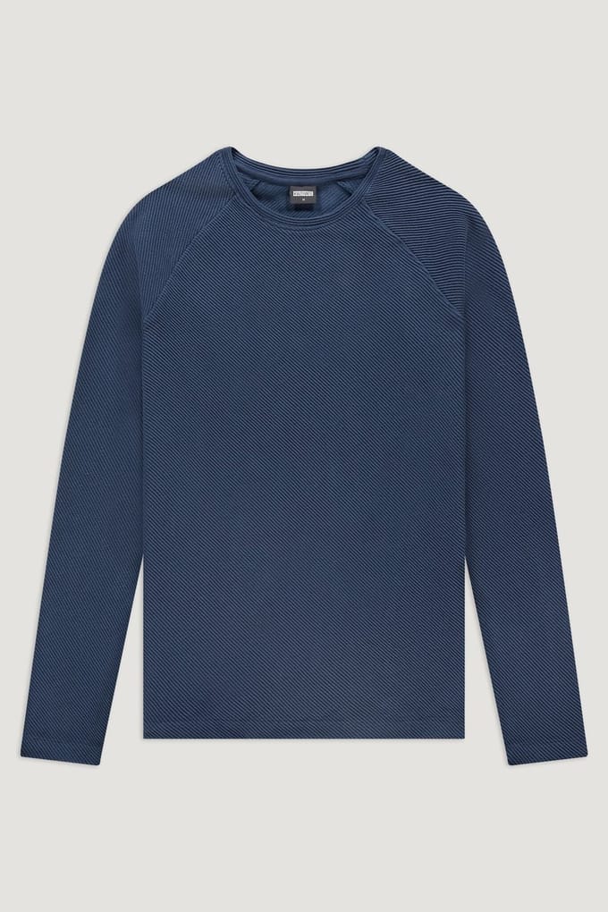 Kultivate KN OBLIQUE CREW Insignia Blue (2401020801 - 440)