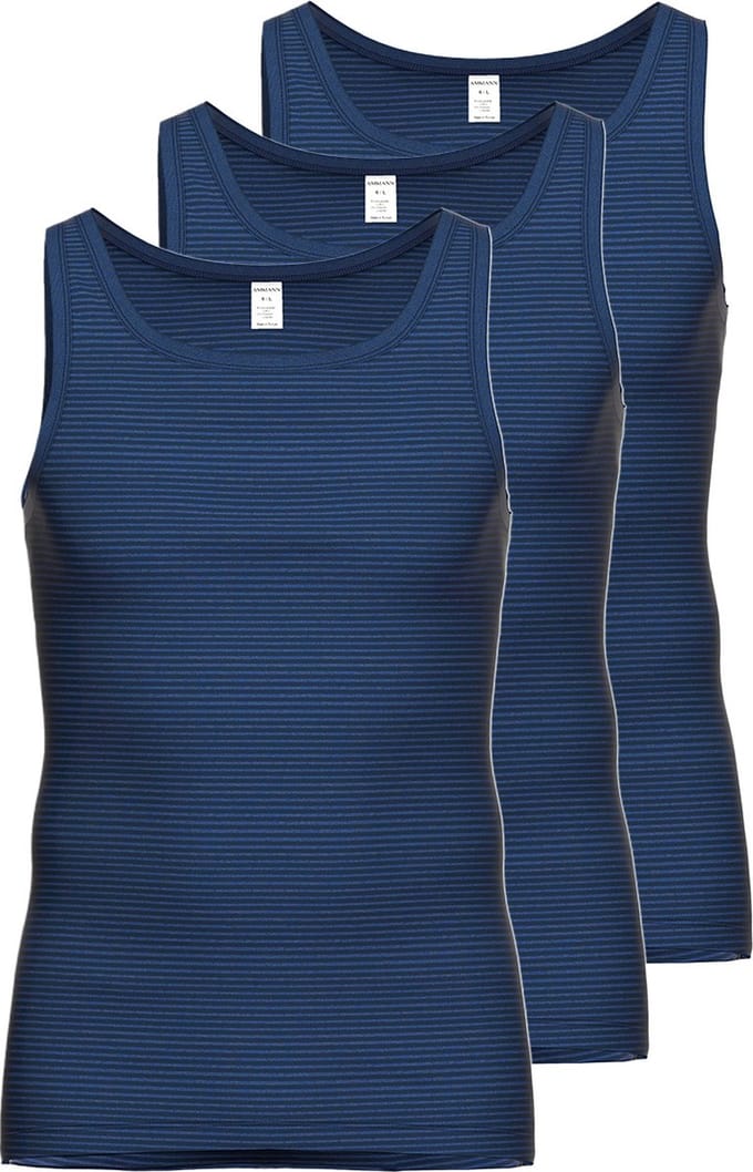 Ammann Heren sportjas onderhemd 3 pack Jeans