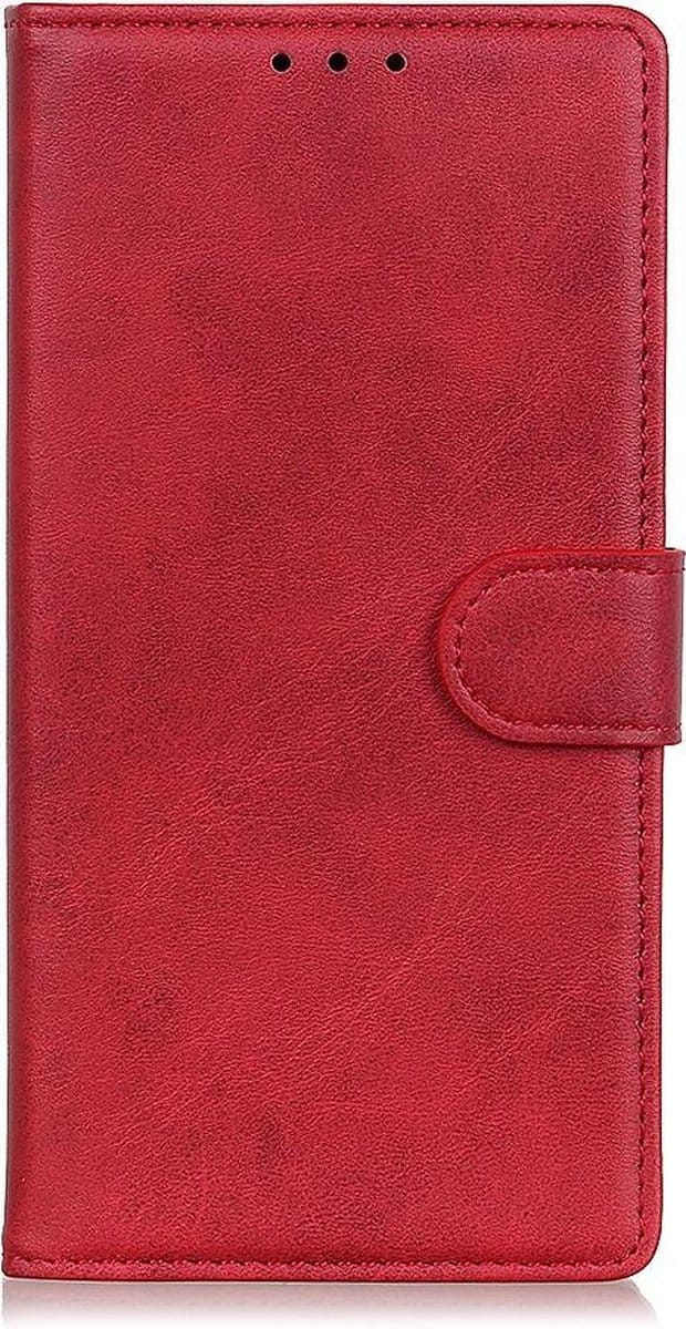 Luxe Book Case - Geschikt voor Nokia 3.2 Hoesje - Rood