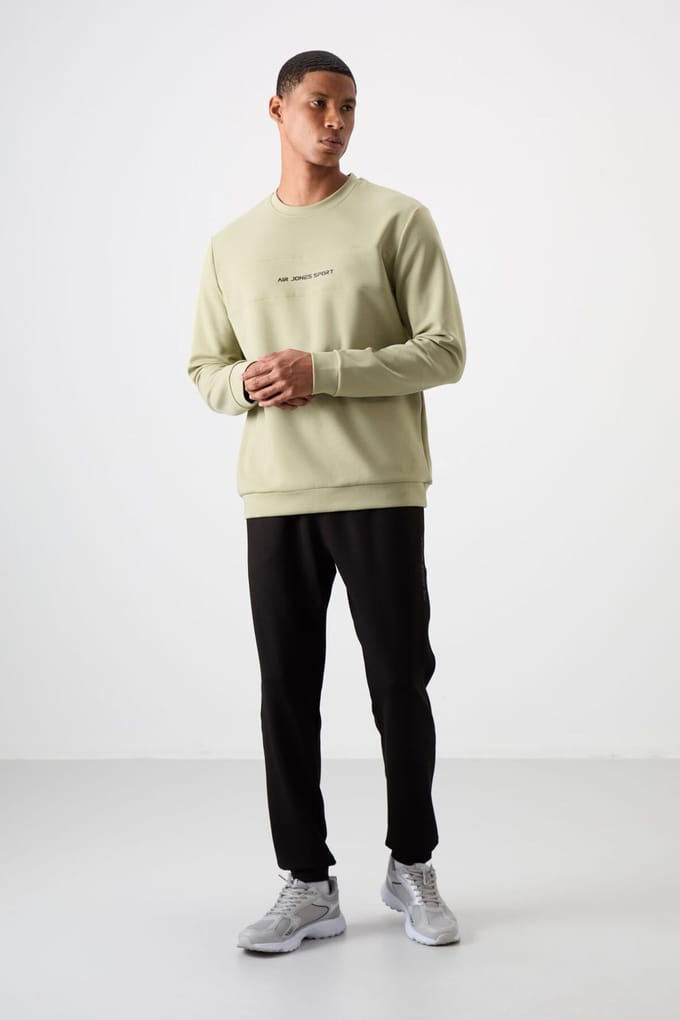 Bedrukt Fleece Sweatshirt en Broek Set