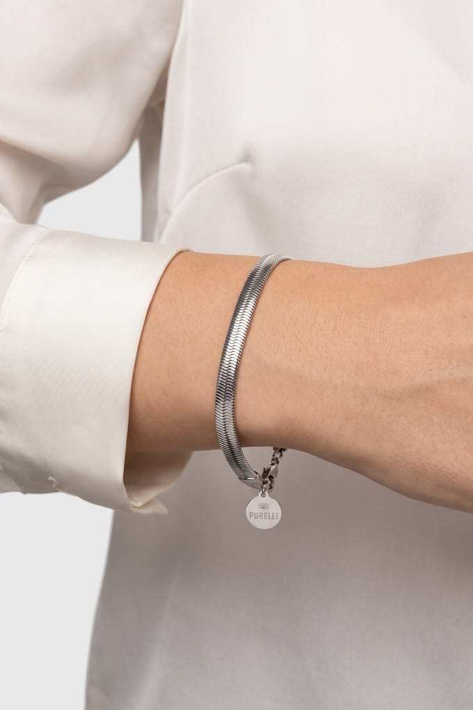 PURELEI Flow Armband Silver Taglia: OS | Braccialetti Outlet | Donna | Grigio