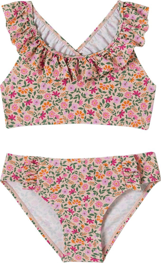 Vertbaudet 2-delig badpak voor meisjes met bloemenprint
