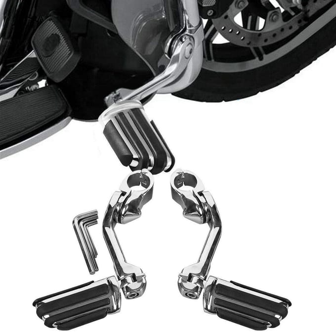 Verstelbare Universele Motorfiets Voetsteunen voor 32mm Beugels