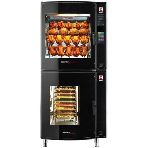 UBERT Roterende kippengrill - incl. CONVEX® combisteamer 8x GN 1/1