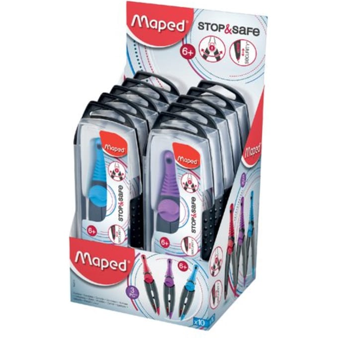 Passer Maped Stop & Safe 3delig display á 10 stuks assorti