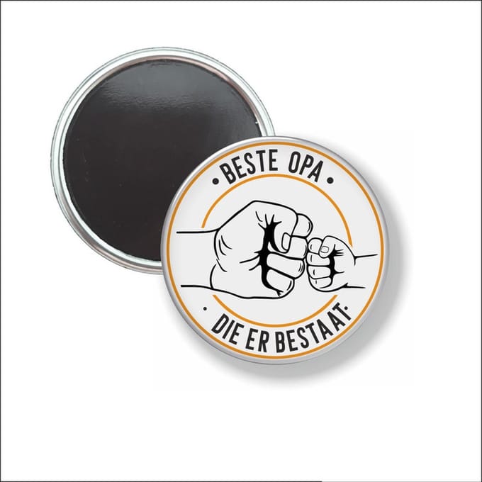 Button Met Magneet 58 MM - Beste Opa - NIET VOOR KLEDING