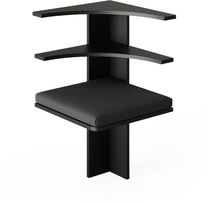 Vicco Roman Eetkamerhoekbank – 43.5 x 43.5 cm Zwart