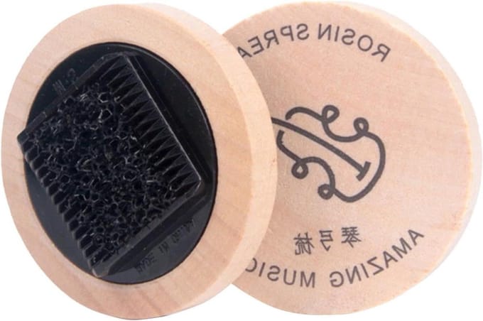 Boog Reiniger - Kam Viool - Strijkonderhoud - Efficiënte Harsverwijdering - ca. 5.9 cm - Natuurlijk Hout
