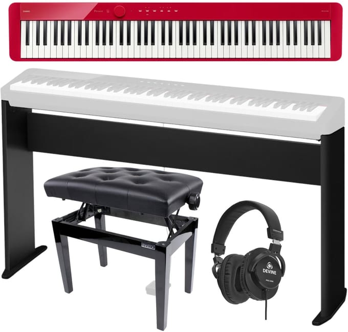 Casio Privia PX-S1100 RD Piano starterset Deluxe