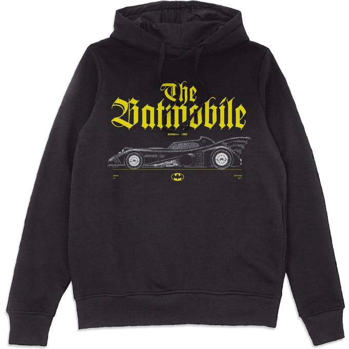 BATMAN Batmobile Profile Hoodie - Black - S