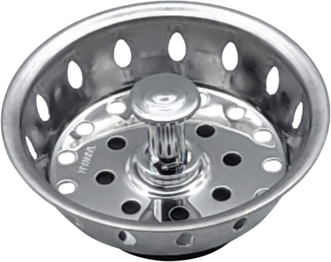RVS Spoelbakzeef Vervanging 3.5 Inch met Platte Bodem en Rubberen Stop