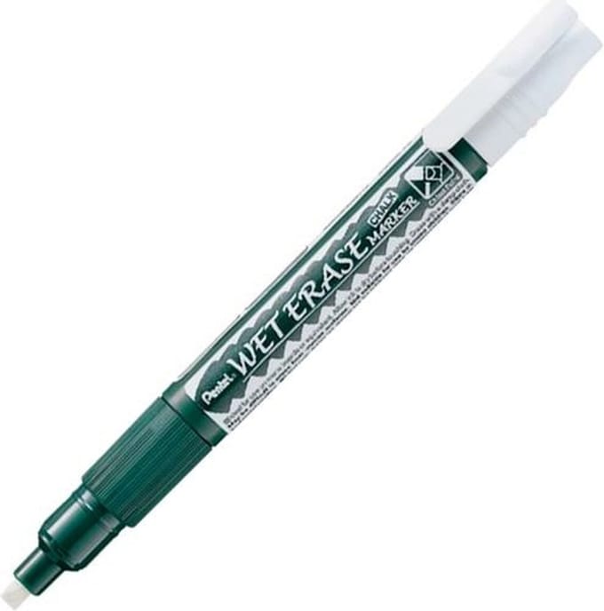 Viltstift pentel smw26 krijtmarker wit 1.5-4mm | 12 stuks