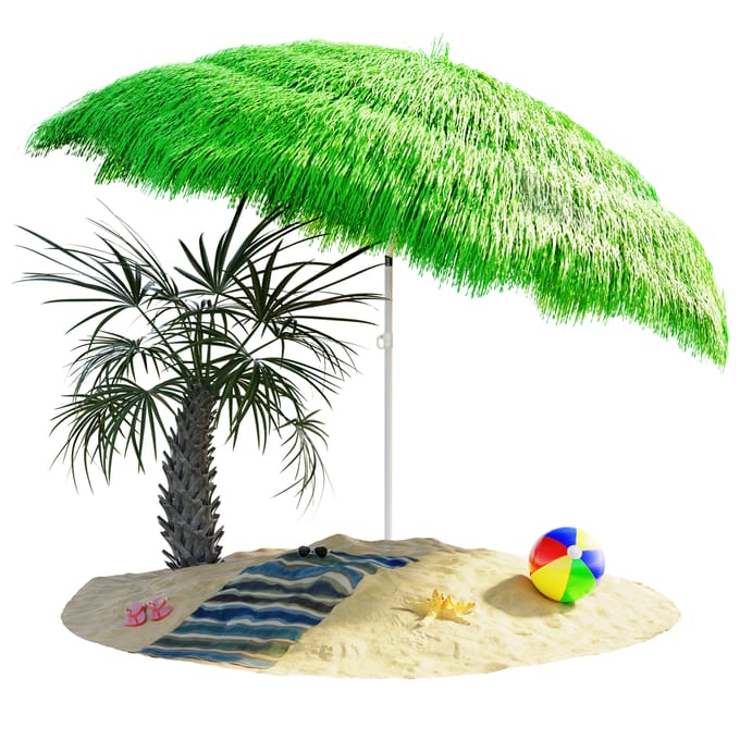 Kingsleeve Parasol Hawaii 160 cm – Verstelbaar Kantelbaar – Groen